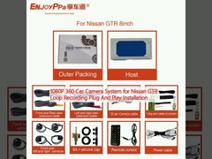 Sistema de cámara de automóvil 1080P 360 para Nissan GTR Loop Recording Plug And Play Instalación