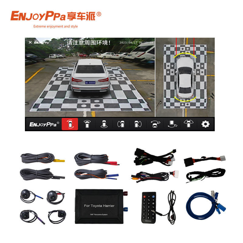 8 pulgadas de pantalla 360 Sistema de cámara de visión de coche para Toyota Harrier visión nocturna segura