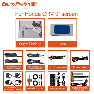 Sistema panorámico de cámara de seguridad de 360 grados para Honda CRV 9 pulgadas