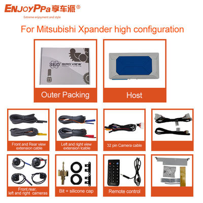 Sistema de seguridad de cámara de coche de 12V 360 para Mitsubishi Xpander 9 pulgadas de asistencia de estacionamiento