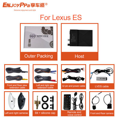 Sistema de cámara de coche de visión 360 impermeable para Lexus ES HD DVR cámaras de vigilancia de estacionamiento