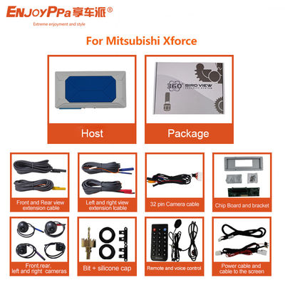 Sistema de cámara panorámica de seguridad de automóviles 360 Para Mitsubishi Xforce 8 pulgadas de pantalla