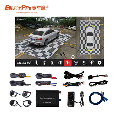 Sistema de cámara de coche de vista a vista de pájaros de 4 maneras para Toyota Harrier impermeable