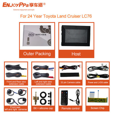 Sistema de cámara de automóvil de 360 grados 1080P para Toyota Land Crusier LC76
